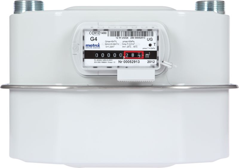 Metrix - Balgengasmeter - 2,2 Liter - 6 m³/uur - 220 mm
