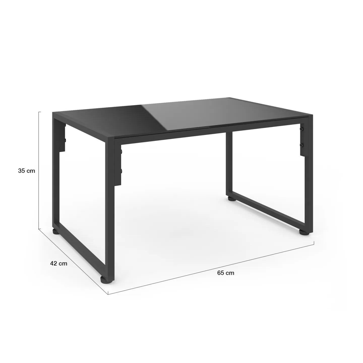 Salon de jardin bas NAIROBI 4 places en acier gris anthracite