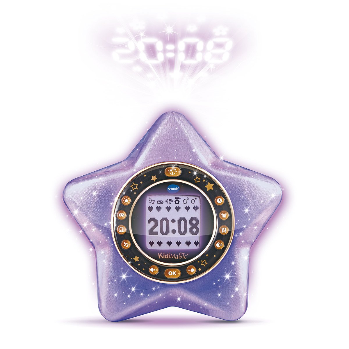 Réveil KidiMagic StarLight violet