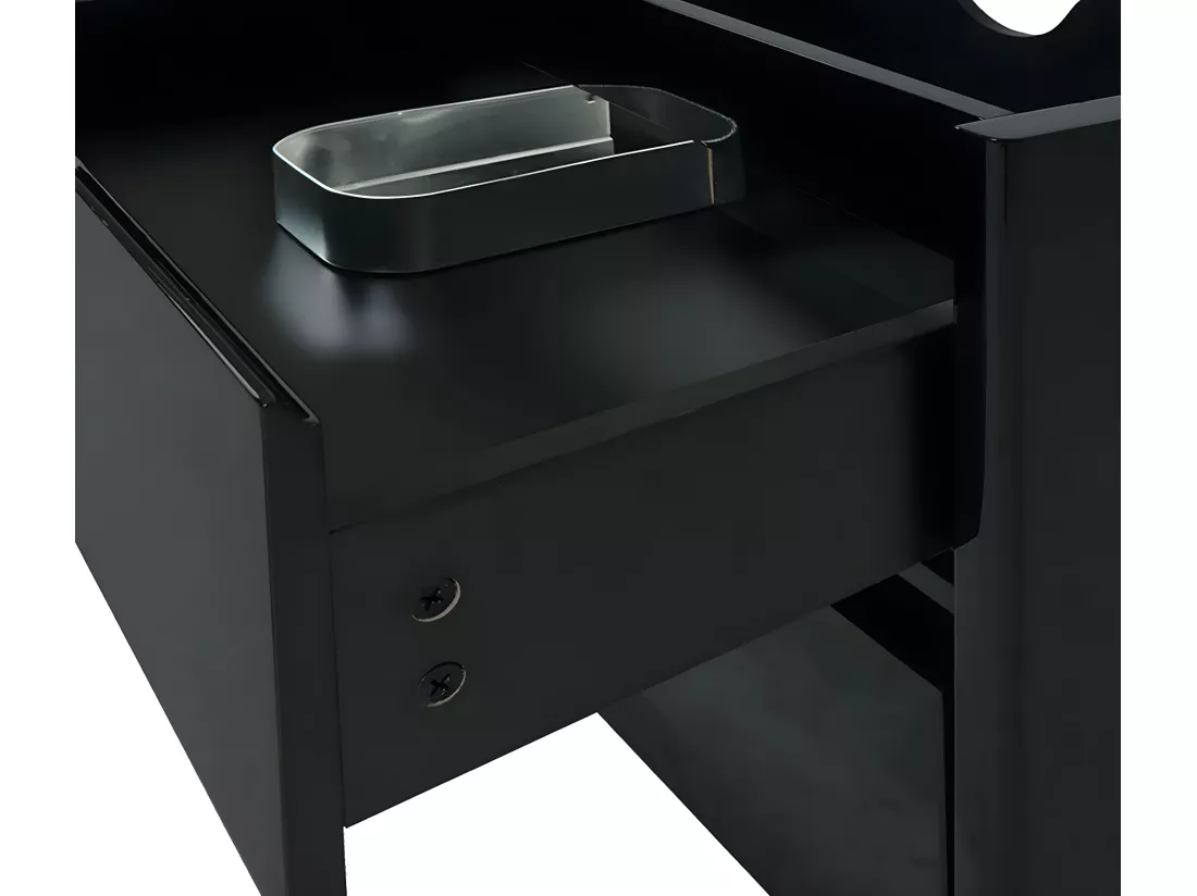 Meuble sous-lavabo MCW-B19, noir