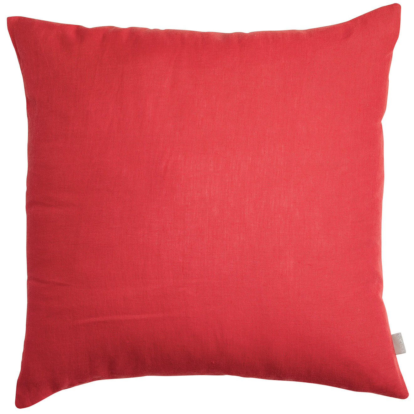 Vivaraise Coussin uni en Lin Zeff groseille - 45x45 cm