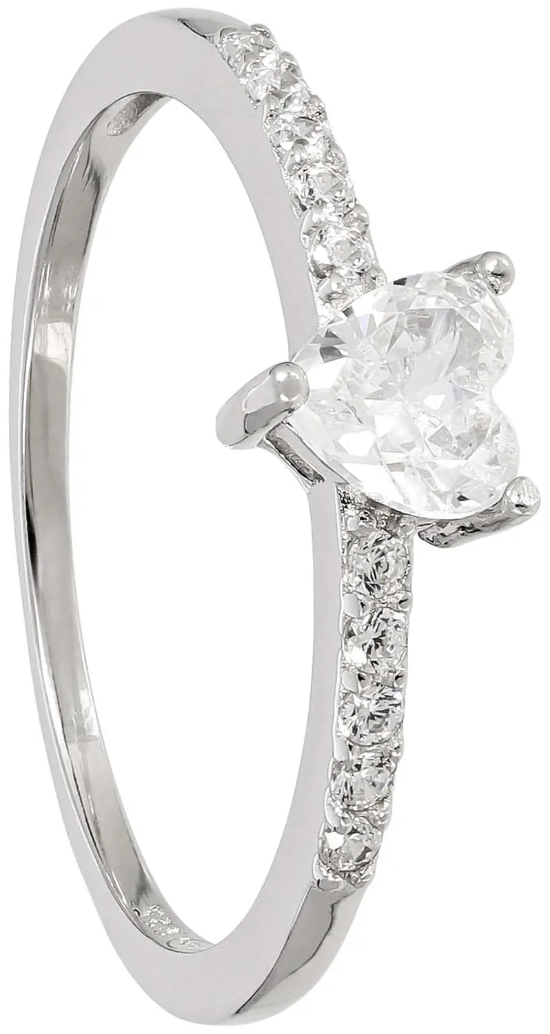 Ring - Silvery Heart
