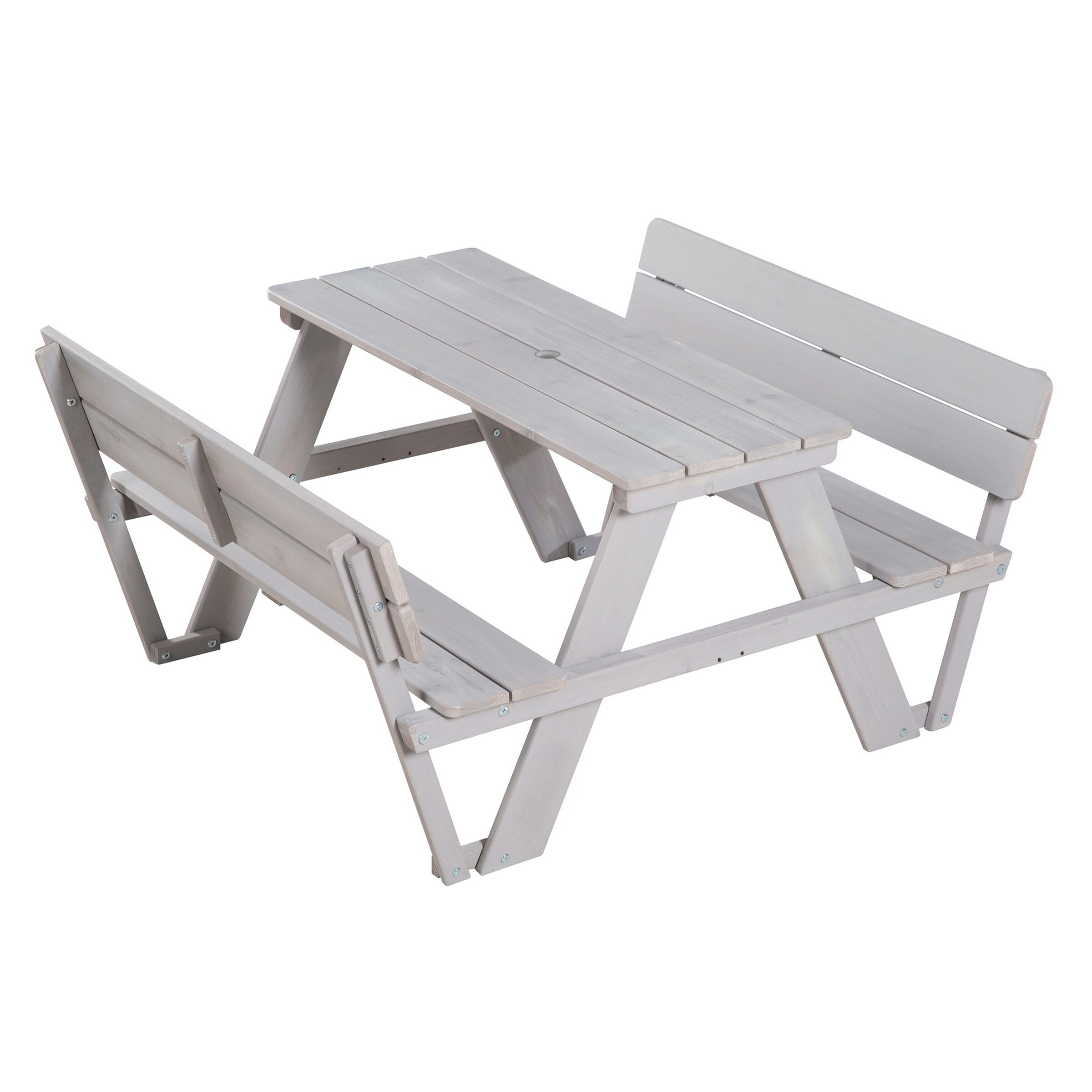 roba Kindersitzgruppe 'PICKNICK for 4' Outdoor +, mit Lehne, mit Schirm Set Outdoor +