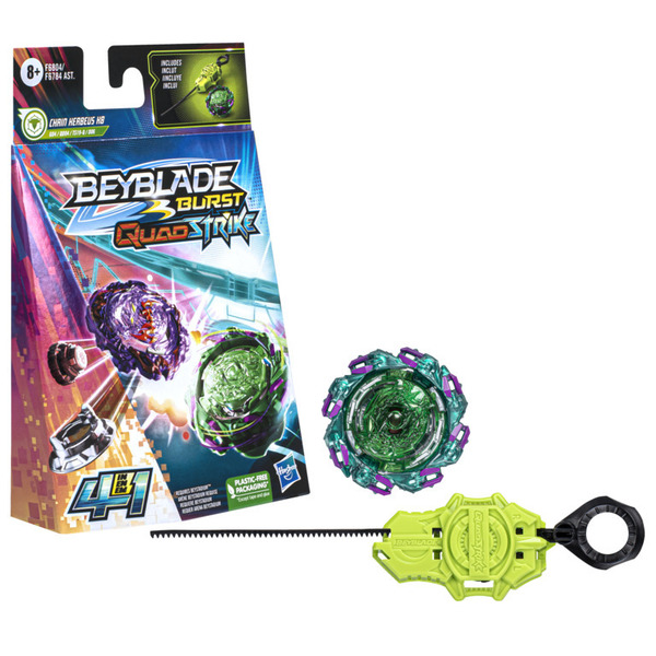 Starter Pack Beyblade Burst QuadStrike - Toupie et lanceur