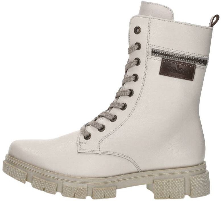 Rieker Veterschoenen Hoog gebroken wit