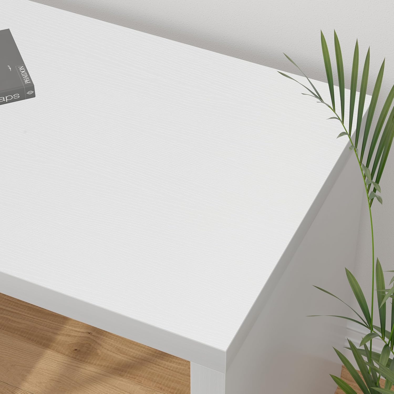 HSH Schreibtisch L Form Modern Eckschreibtisch Computertisch mit 3 Schubladen und 2 Regalen Wendbarer Eckschreibtisch mit Stauraum für Homeoffice Bürotisch Schreibtisch Weiß 140 cm