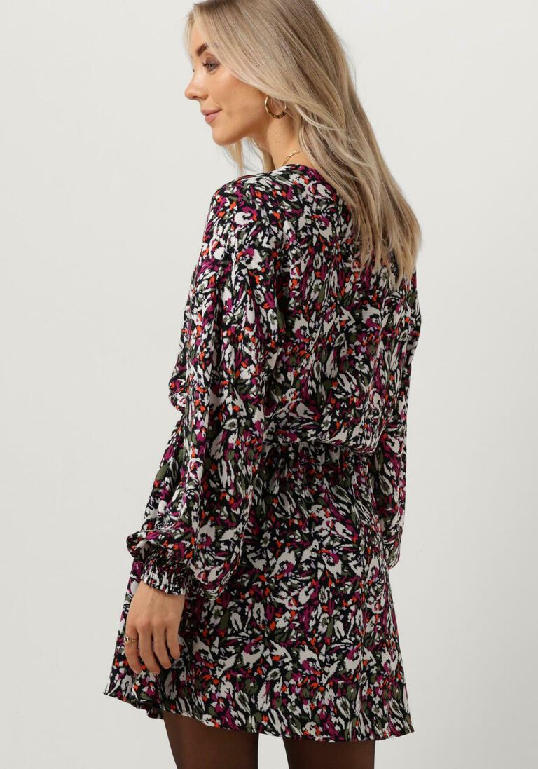ALIX THE LABEL multi alix the label mini jurk ladies woven blurry flower wrap dress