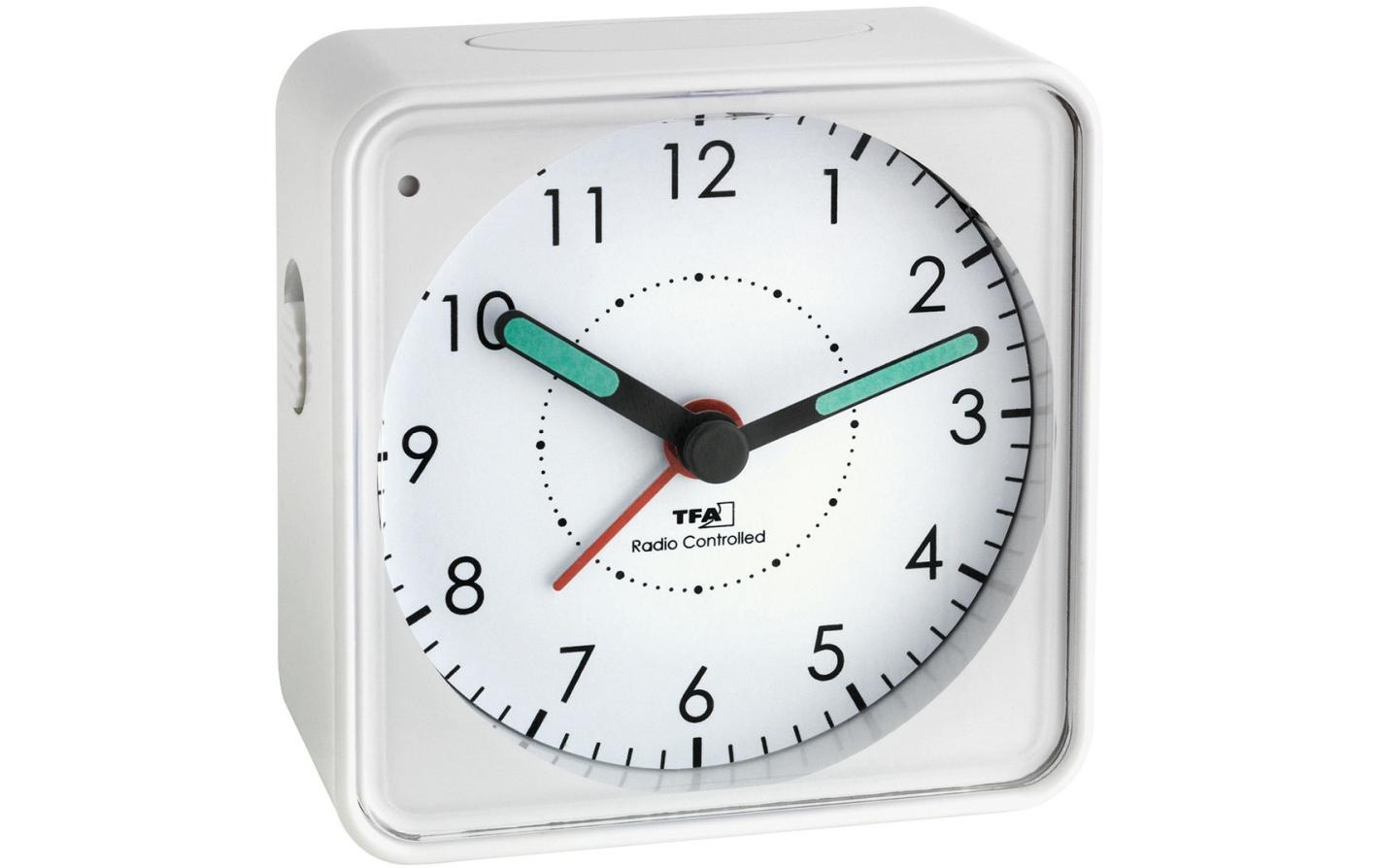 Funkwecker Picco WeissAnaloger Wecker Snooze-Funktion