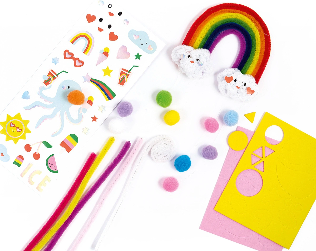 Chenilledraht Bastelset RAINBOW 212-teilig