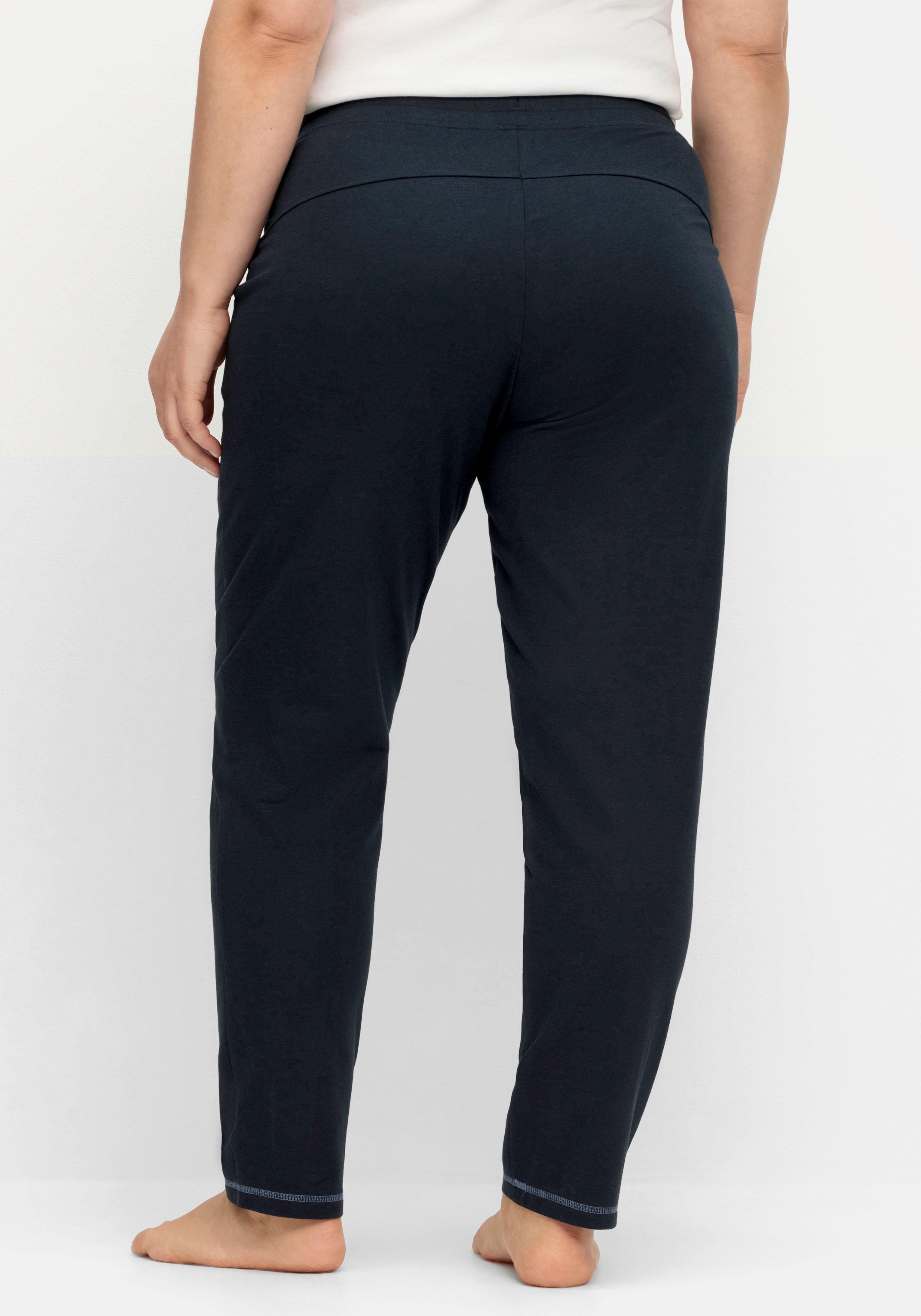 Jogginghose mit Bindeband, in schmaler Form