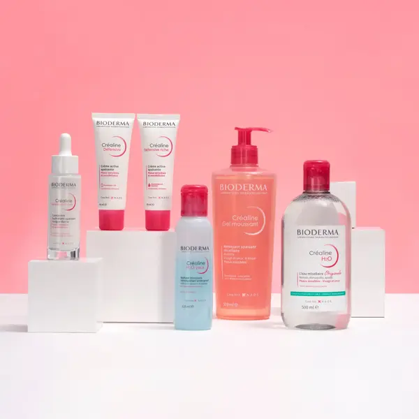 Gel de Limpeza Espumante Bioderma Créaline para Pele Sensível 500ml