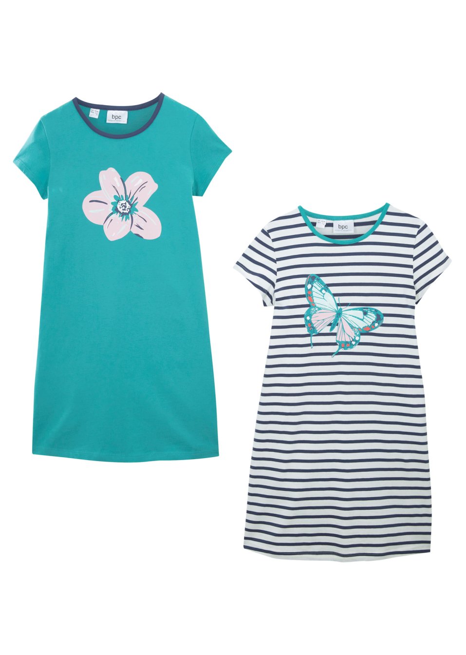 Lot de 2 chemises de nuit fille