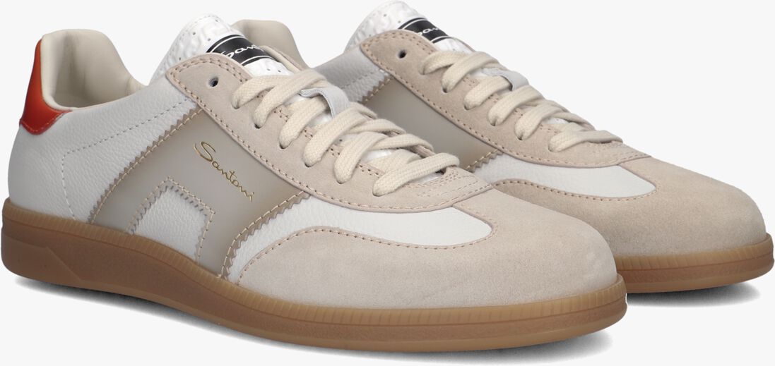 beige santoni lage sneakers dbs olympic