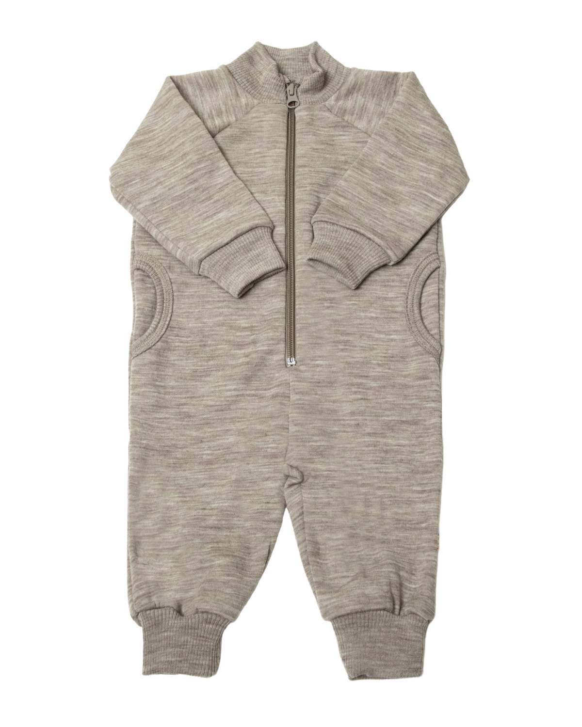 Ulldress – Jumpsuit m/ Glidelås – Mellomtykk 100% Merino