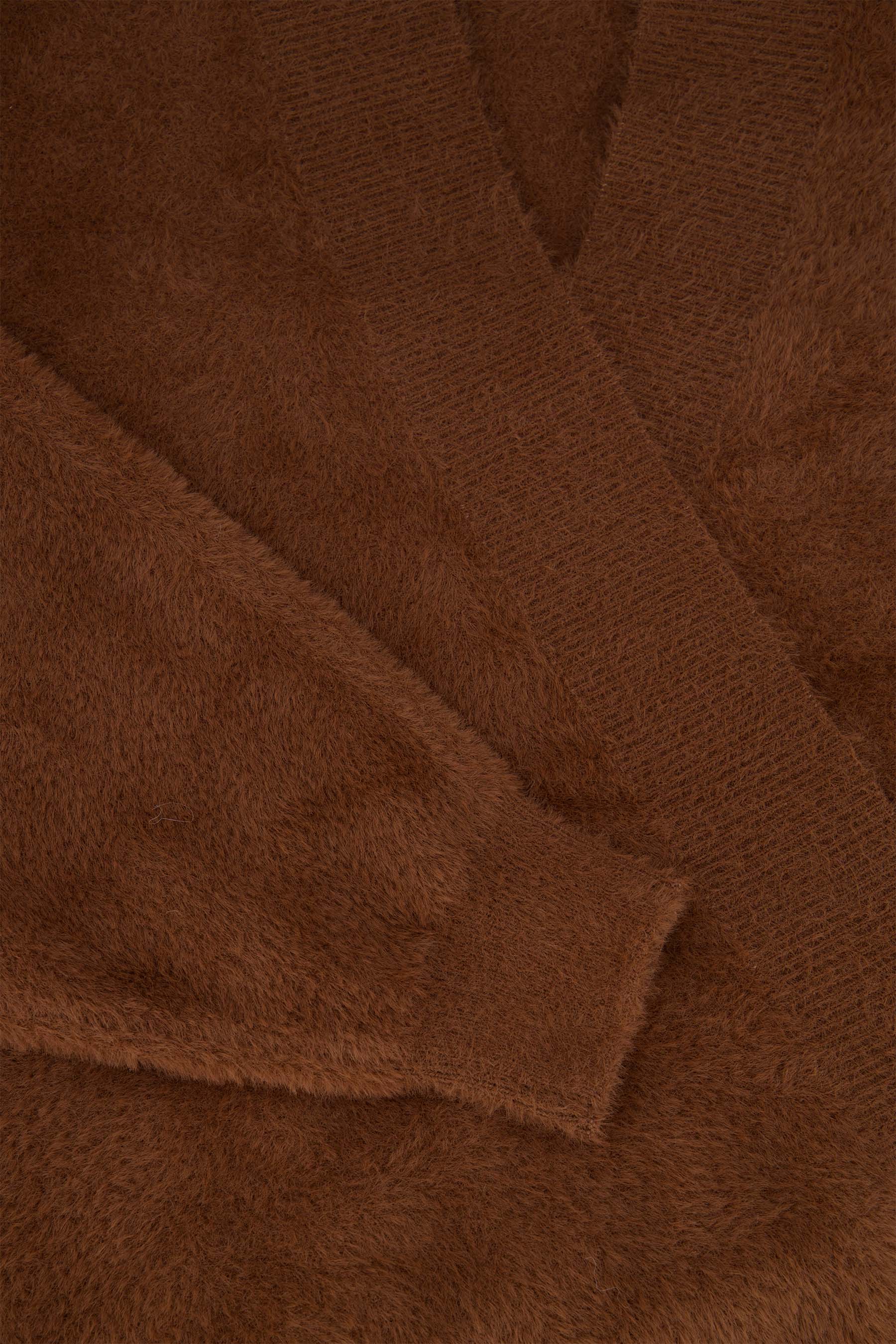 wikkel trui in fluffy garen