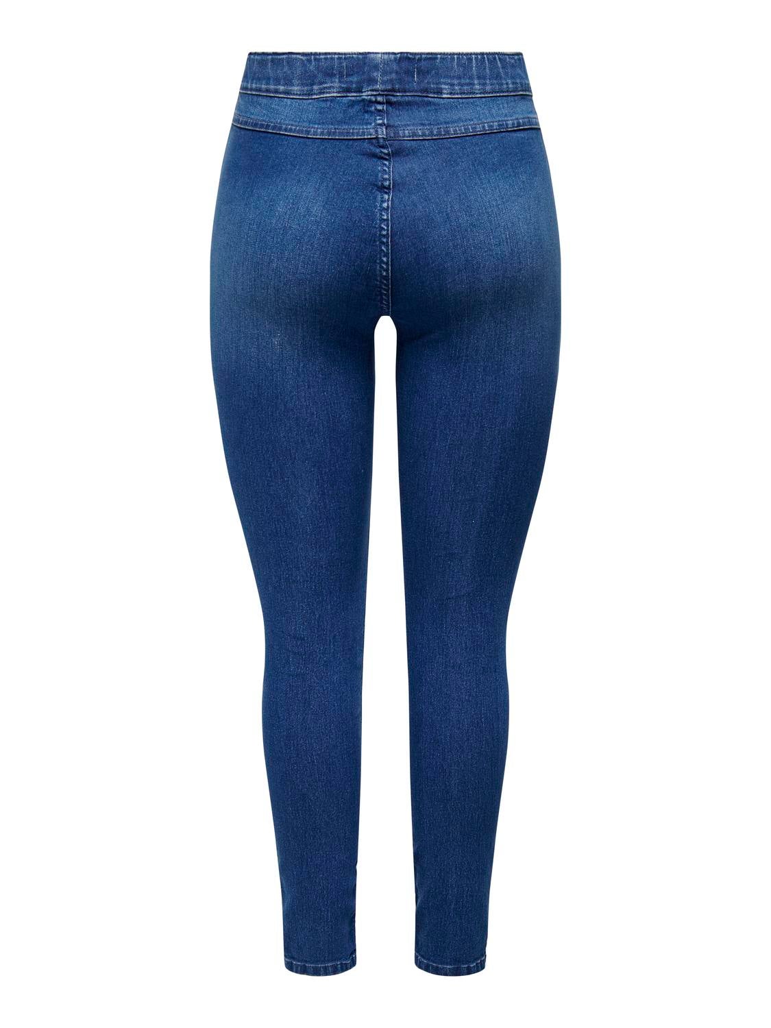 JDYNALINA Hohe Taille Slim Fit Jeggings Medium Blue Denim
