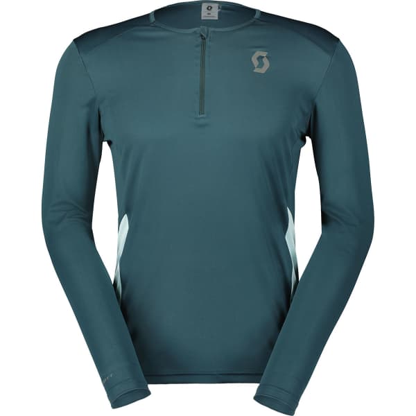 T-shirt running SCOTT SHIRT M'S ENDURANCE TECH LS ARUBA GREEN/MINERAL GREEN