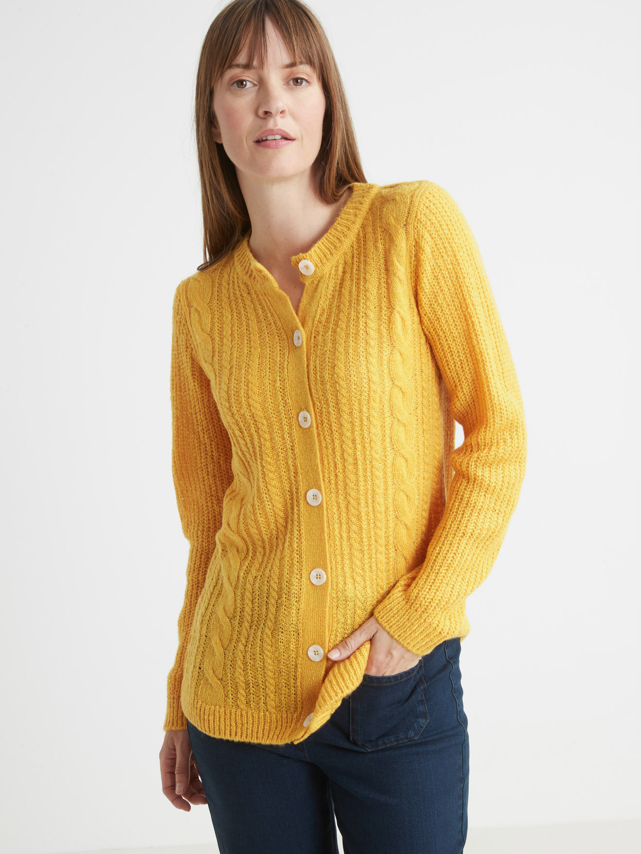 Cardigan à torsades