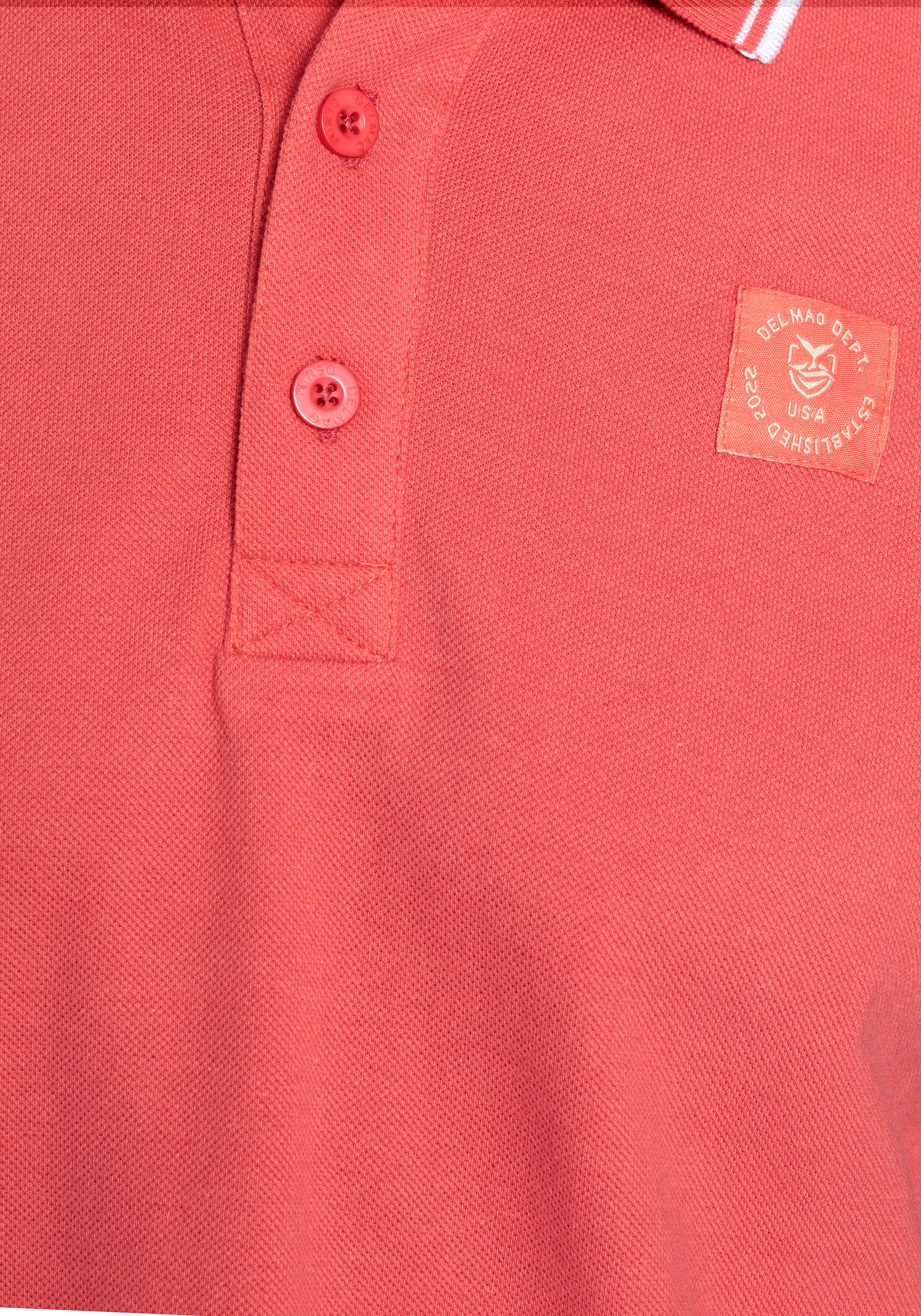 DELMAO Poloshirt , Kurzarm,  lockere Passform,  Polokragen,  für Tennis oder Golf