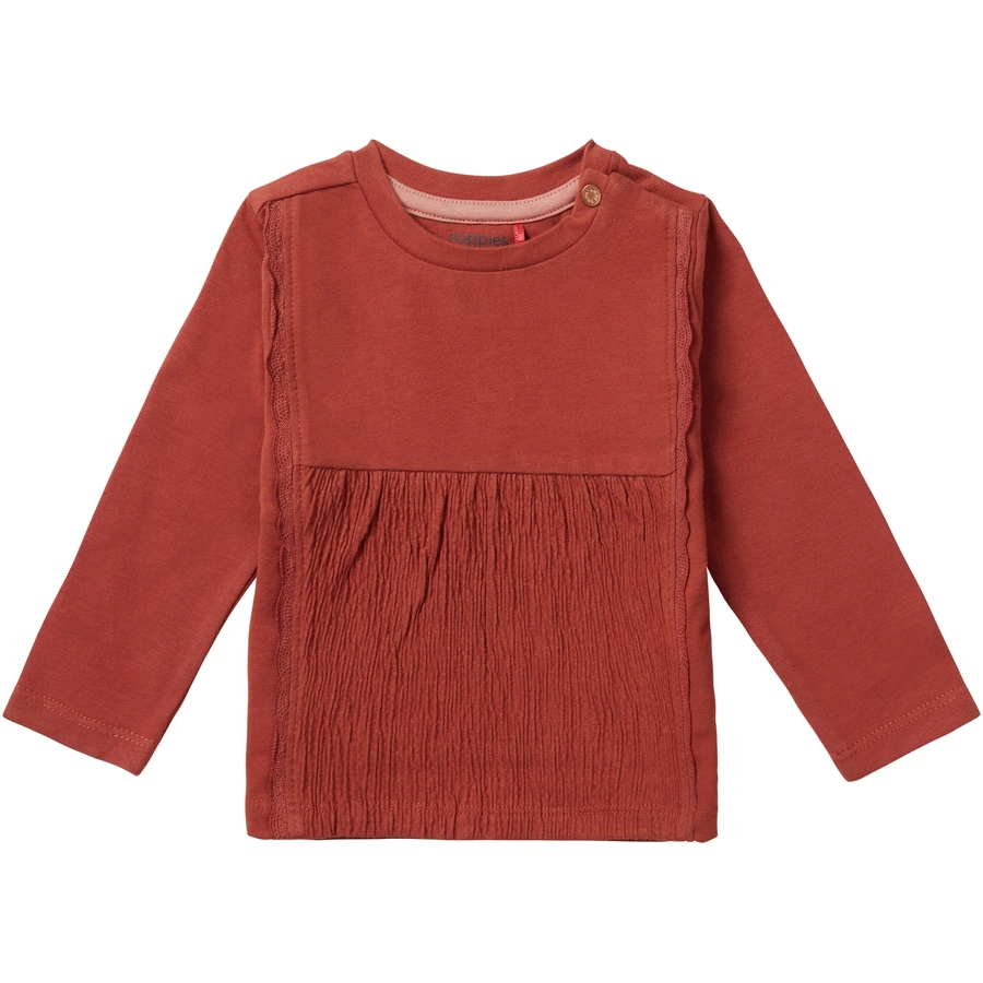 Noppies Langarmshirt Veles Baked Clay