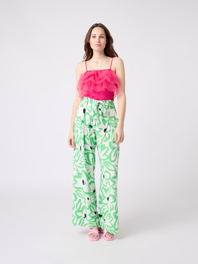 Top volants bustier