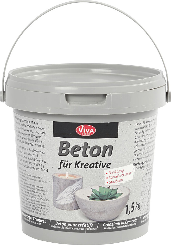 Hobbybeton - Grå - 1500 G