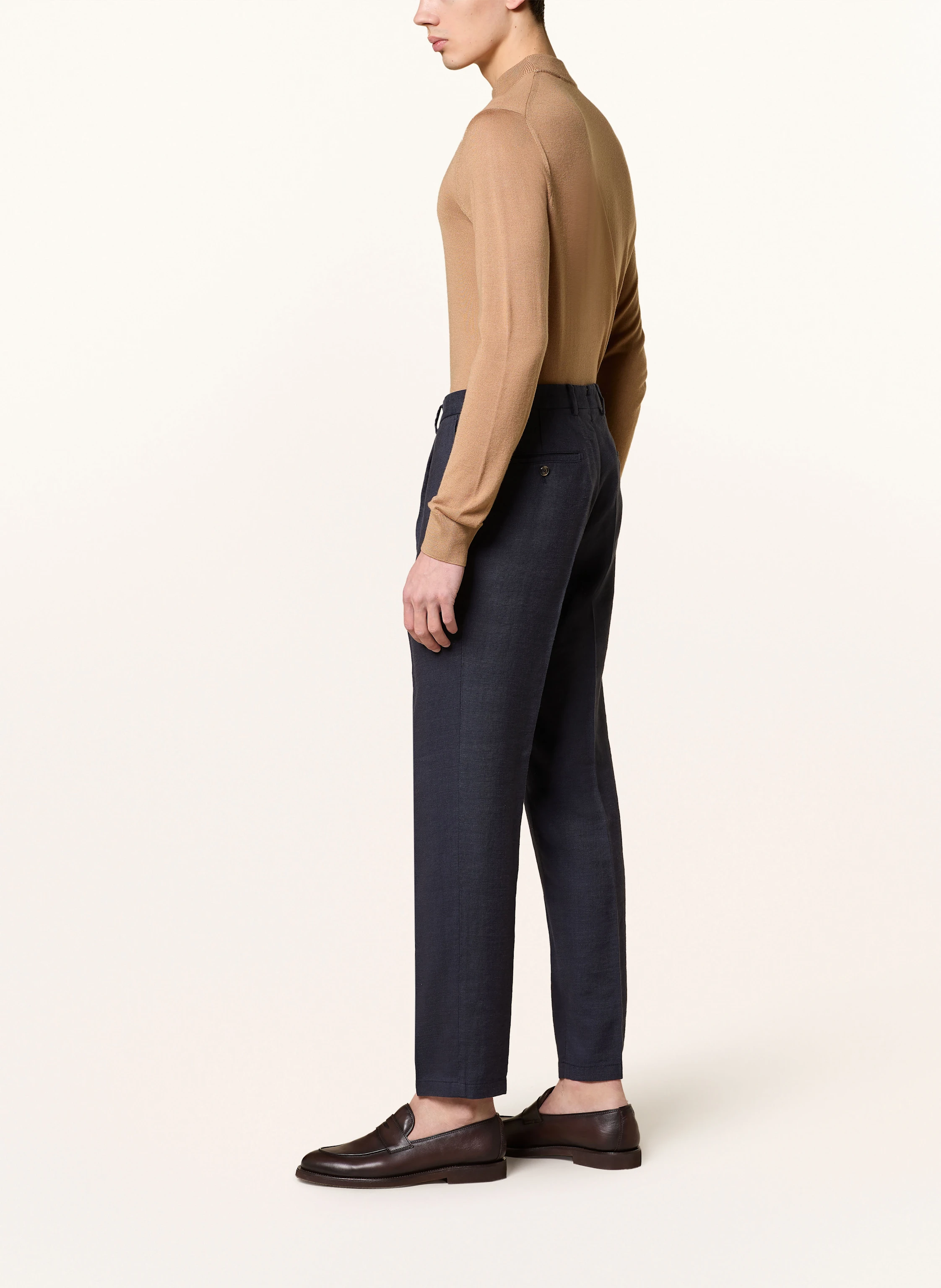 windsor. Anzughose SILVI Extra Slim Fit mit Leinen