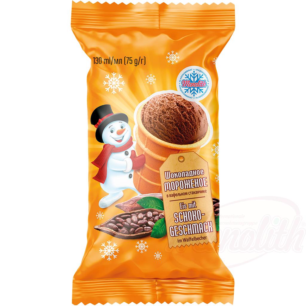 GELADO MONOLITH PLOMBIR CHOCOLATE 130ML