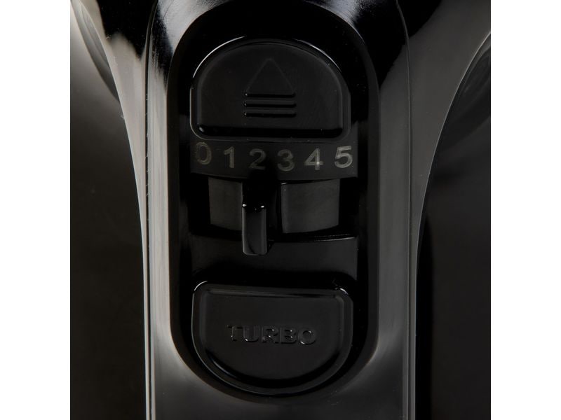 Domo Handmixer DO9258M Schwarz/Silber Handrührgerät mit langlebigem DC-Motor