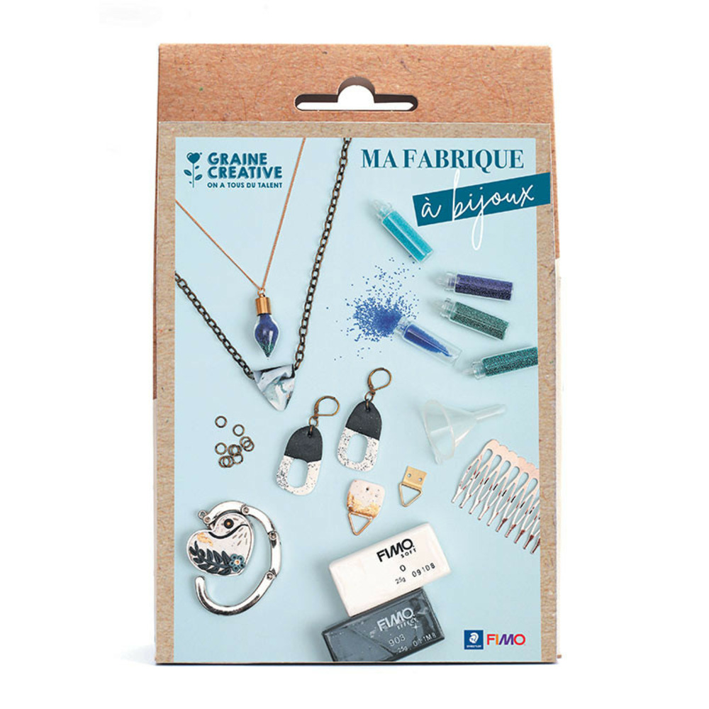 Kit création de bijoux - accessoires et pâtes polymères