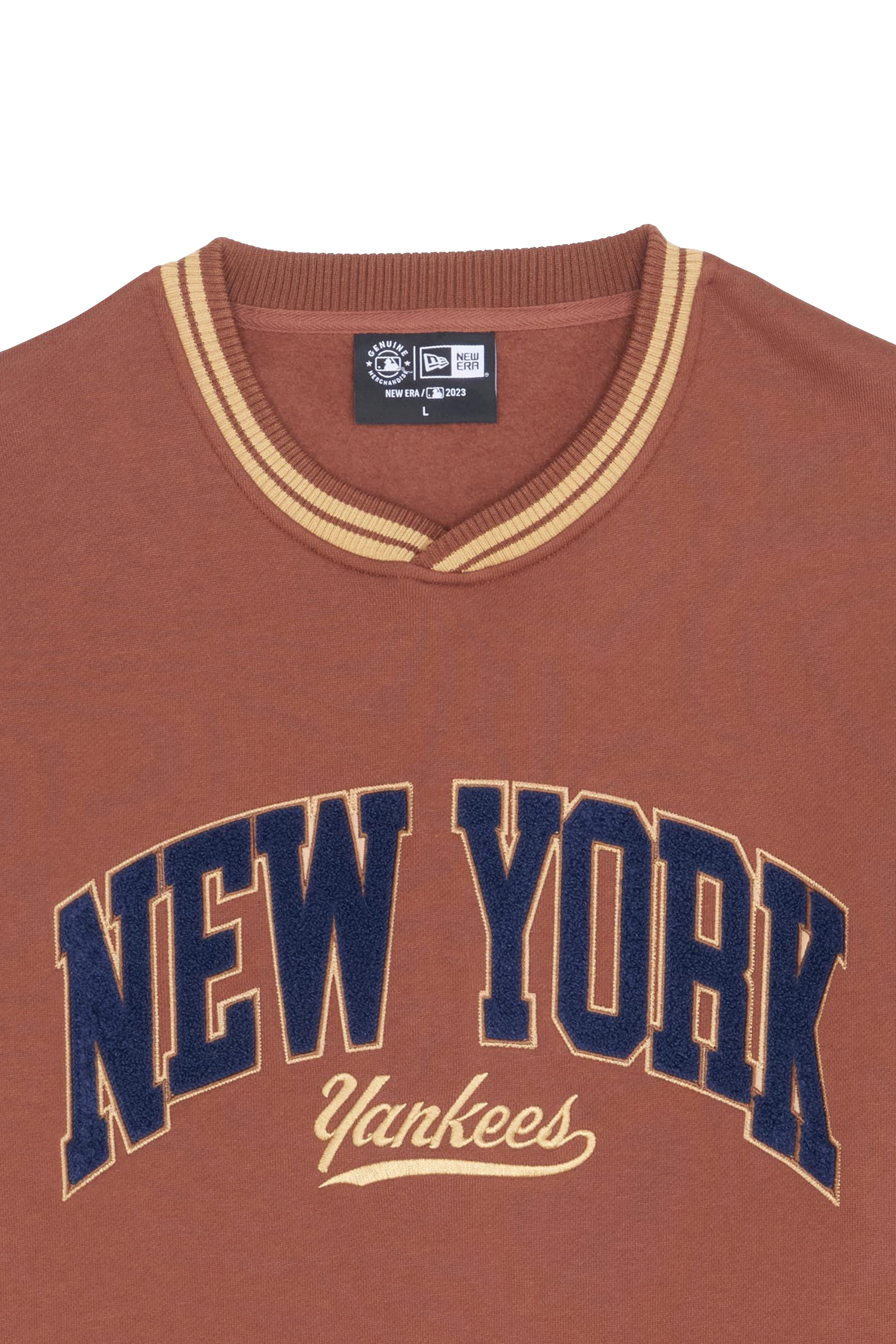 NEW ERA Sweatshirt  LETCLAS NY YANKEE Marron