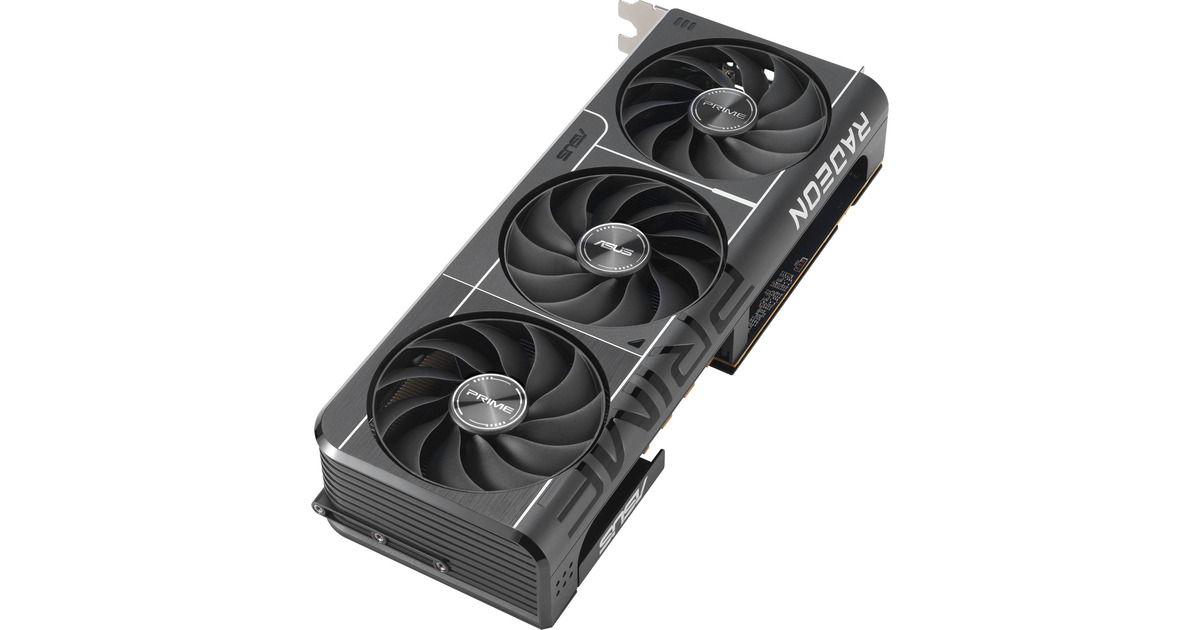 ASUSPRIME Radeon RX 9070 EVO OC grafische kaart  (Grijs, 3x DisplayPort, 1x HDMI)