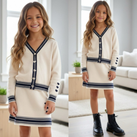 Sweetheart Button Knit Set
