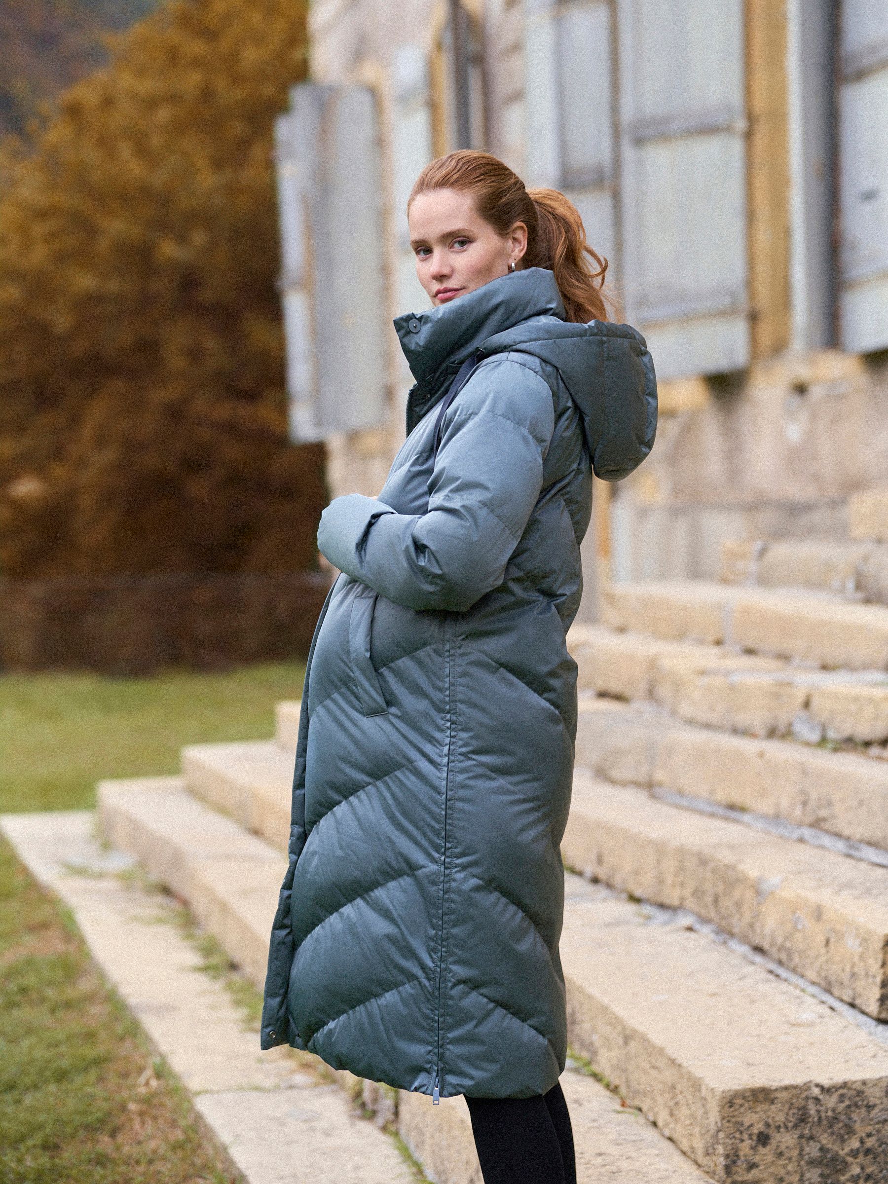 Tin - Seraphine Long 3-In-1 Maternity & Babywearing Puffa Coat