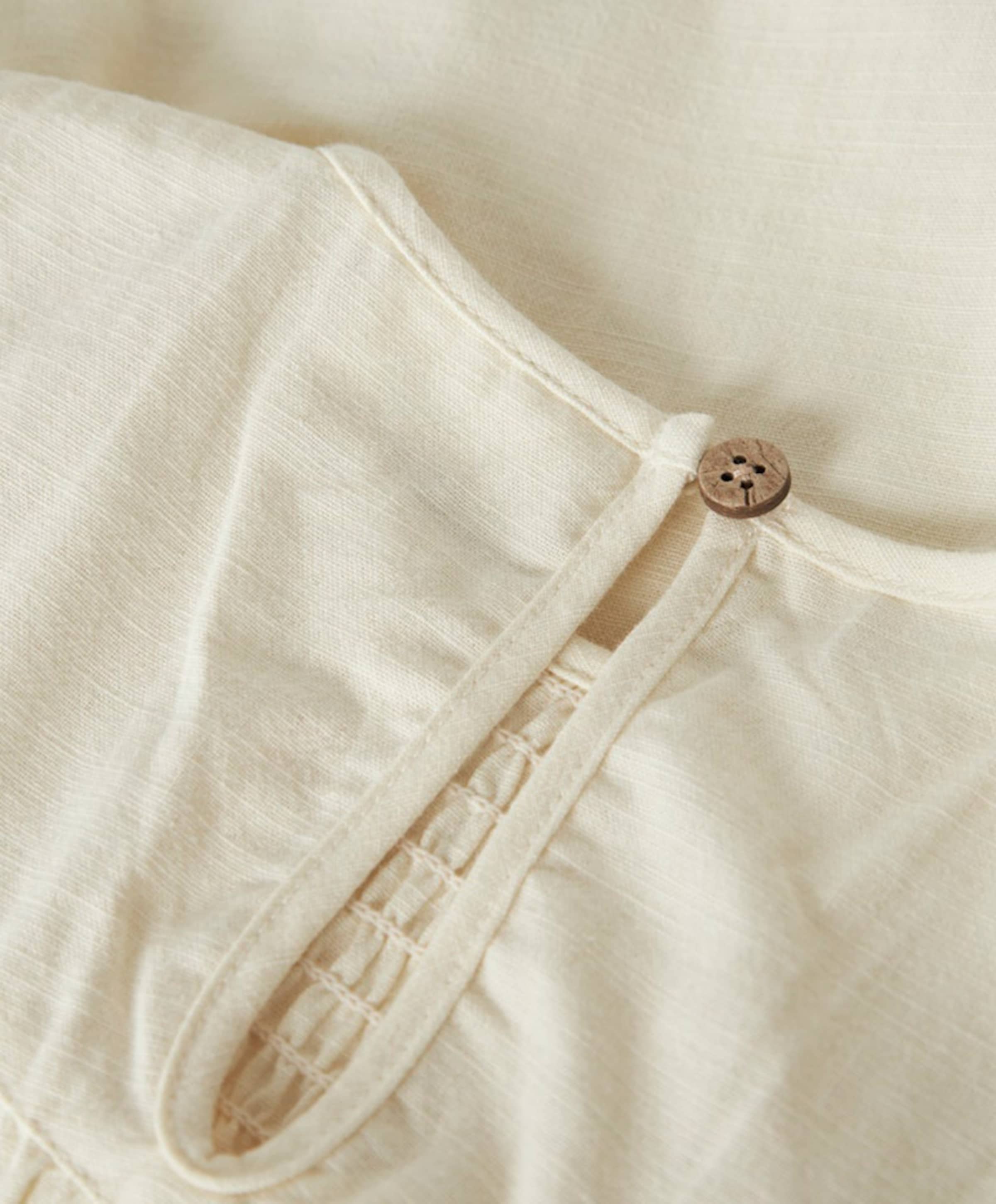 Lil' Atelier Meisjes blouse lange mouw ecru