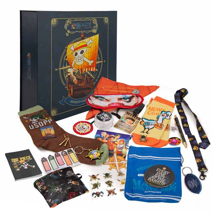 (28x28cm) Deluxe Adventskalender Geschenk Weihnachts Kalender Lizenziert (CR2093) - One Piece