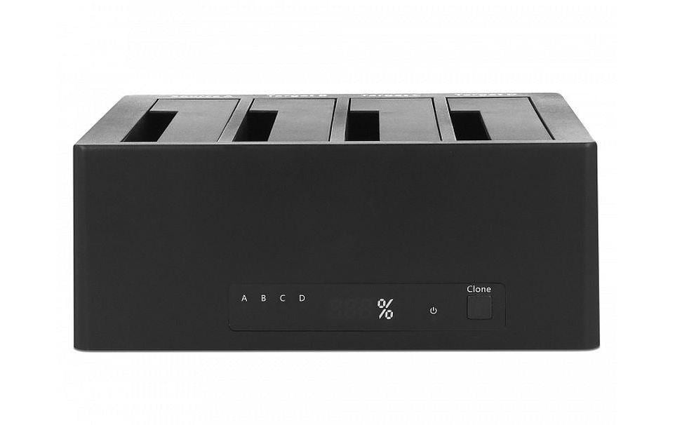 Docking- und Klonstation 64063 für 4x SATA HDD / SSD<br>Dockingstation für vier 2,5