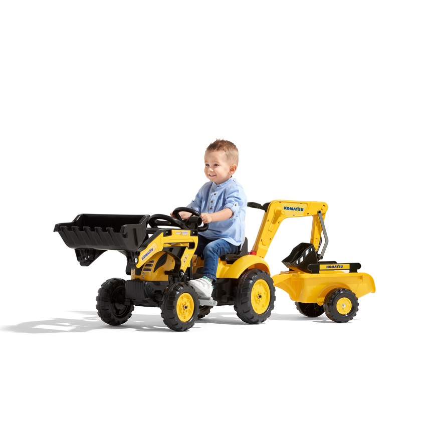 Tractopelle à pédales Komatsu