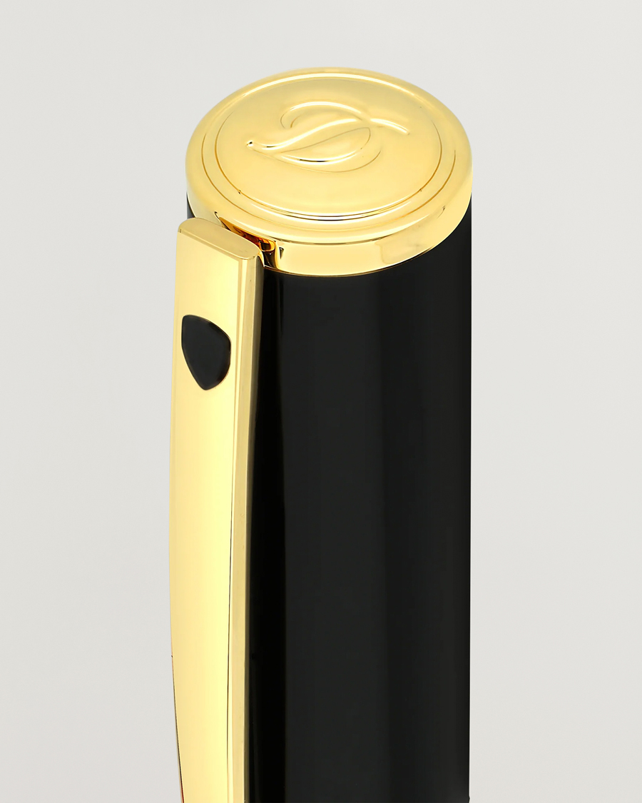 S.T. Dupont D-Initial Rollerball Pen Black/Golden