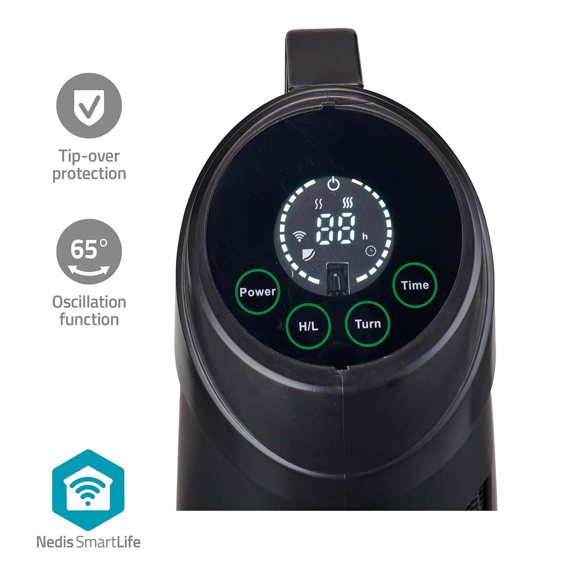 Nedis htpa21bkw smartlife patio verwarmer - zwart