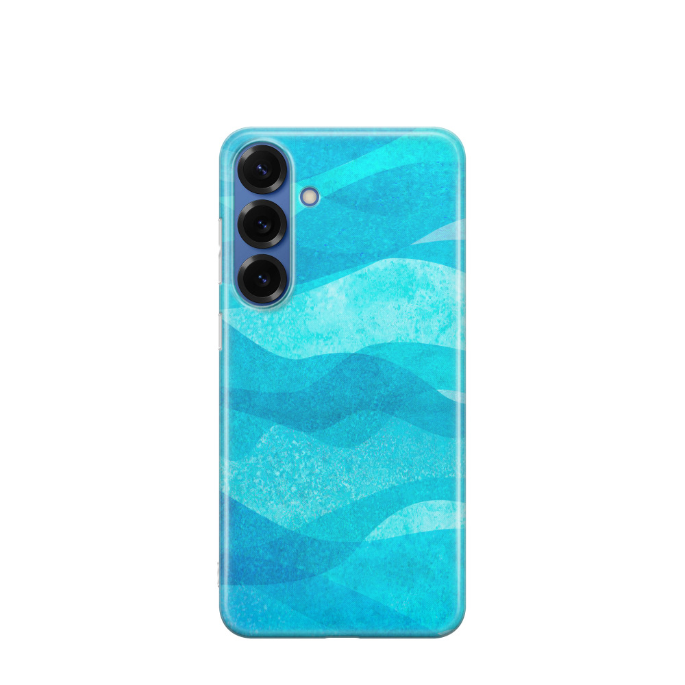 Samsung Galaxy S25 Plus Gummi Hülle Ozean - Türkis