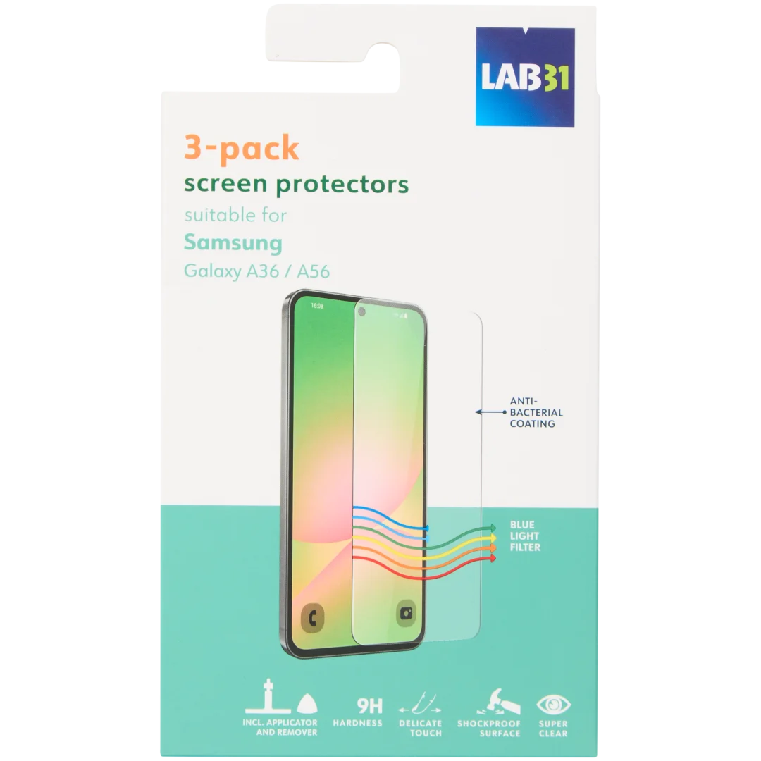 Lab31 screenprotectors 3 stuks | geschikt voor Samsung | diverse varianten