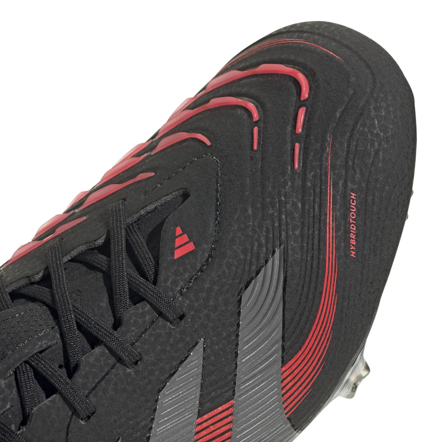 Adidas Predator Elite Gras Voetbalschoenen (FG) Zwart Grijs Rood