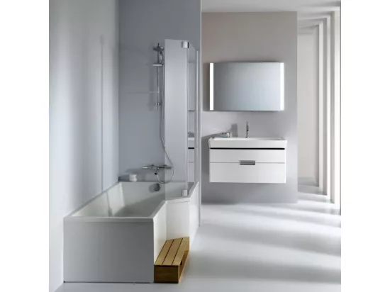Baignoire bain douche 180 x 90 cm JACOB DELAFON Neo blanc brillant droite
