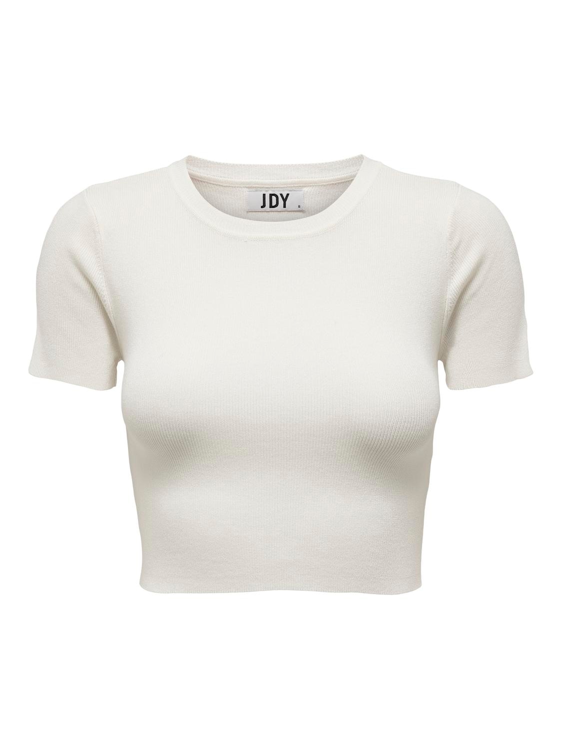 JDY Kurzarmpullover »JDYCIRKELINE S/S CROP TOP KNT NOOS«