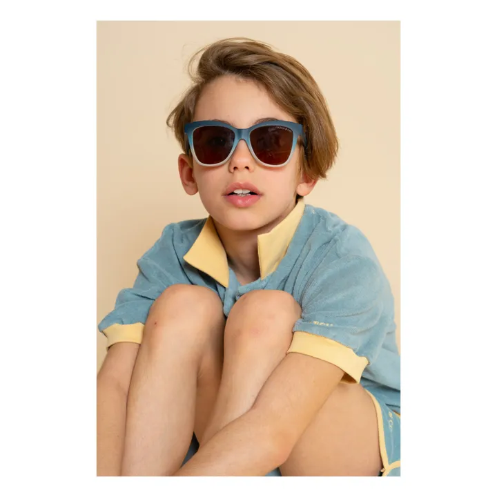 Grech & Co Lunettes de Soleil Wayfarer Ombre | Bleu gris