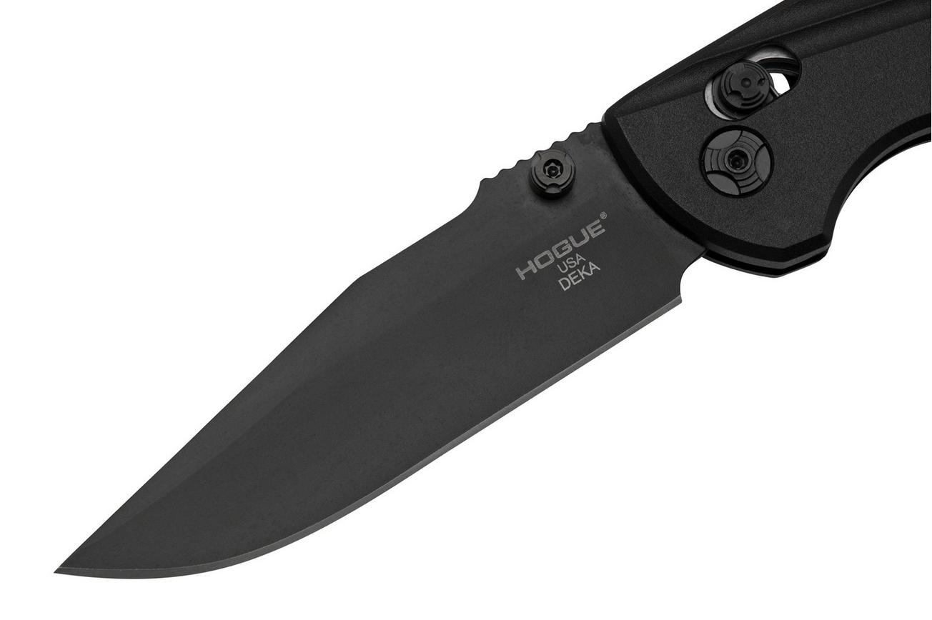 Hogue Deka 24376, Solid Black Polymer, Magnacut Clippoint, zakmes