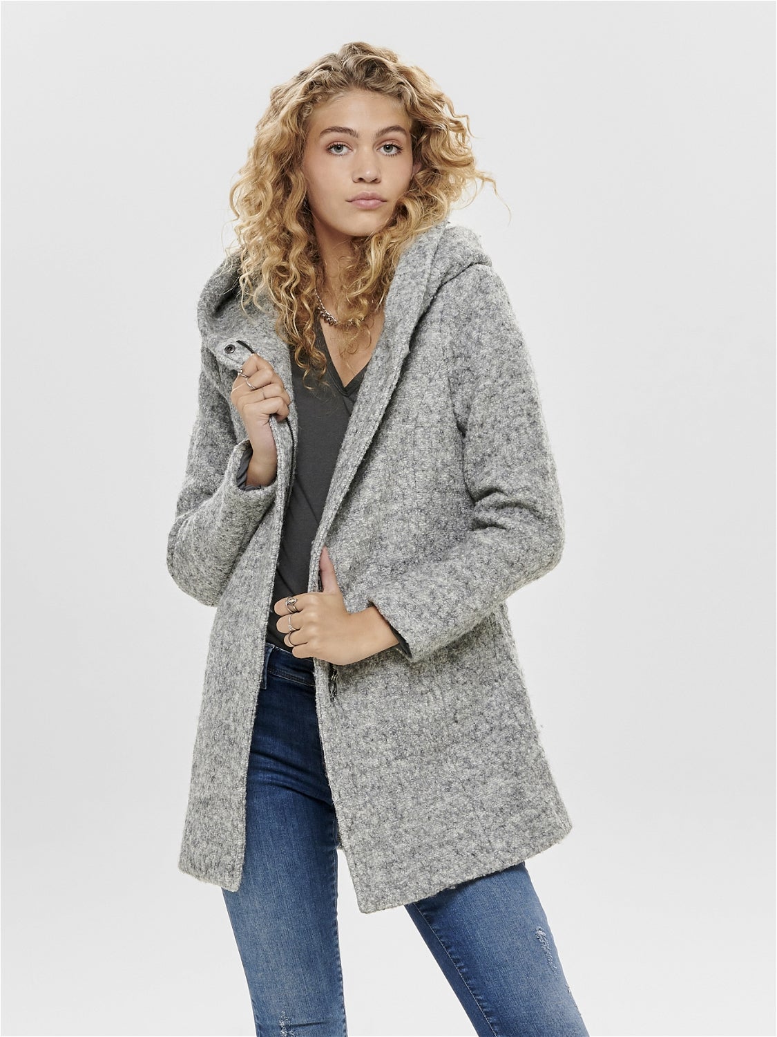 ONLSEDONA Mantel Light Grey Melange