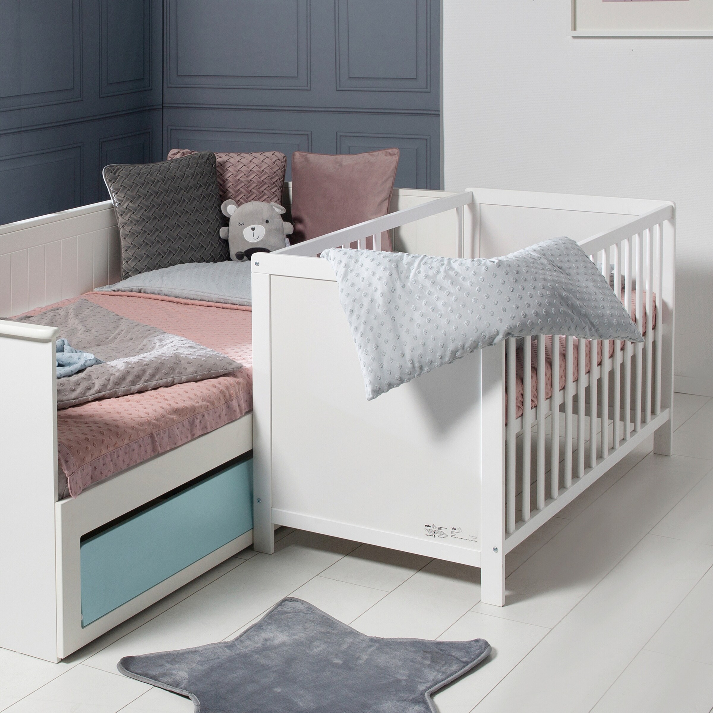roba Beistellbett, 60 x 120 cm mit Matratze Universal