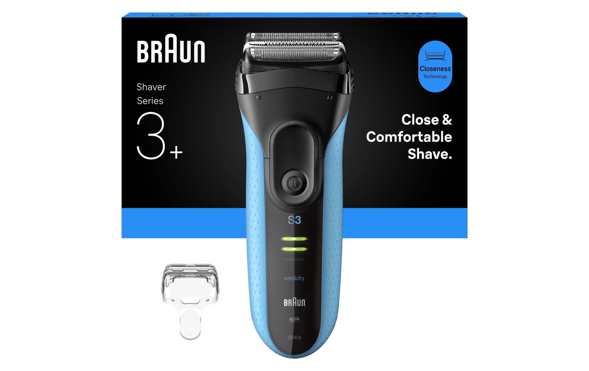 Braun Gesichtshaarrasierer »Series 3+ 3040s« Gesicht